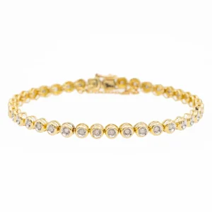 Bracelet Ligne Or jaune, Or blanc Diamant