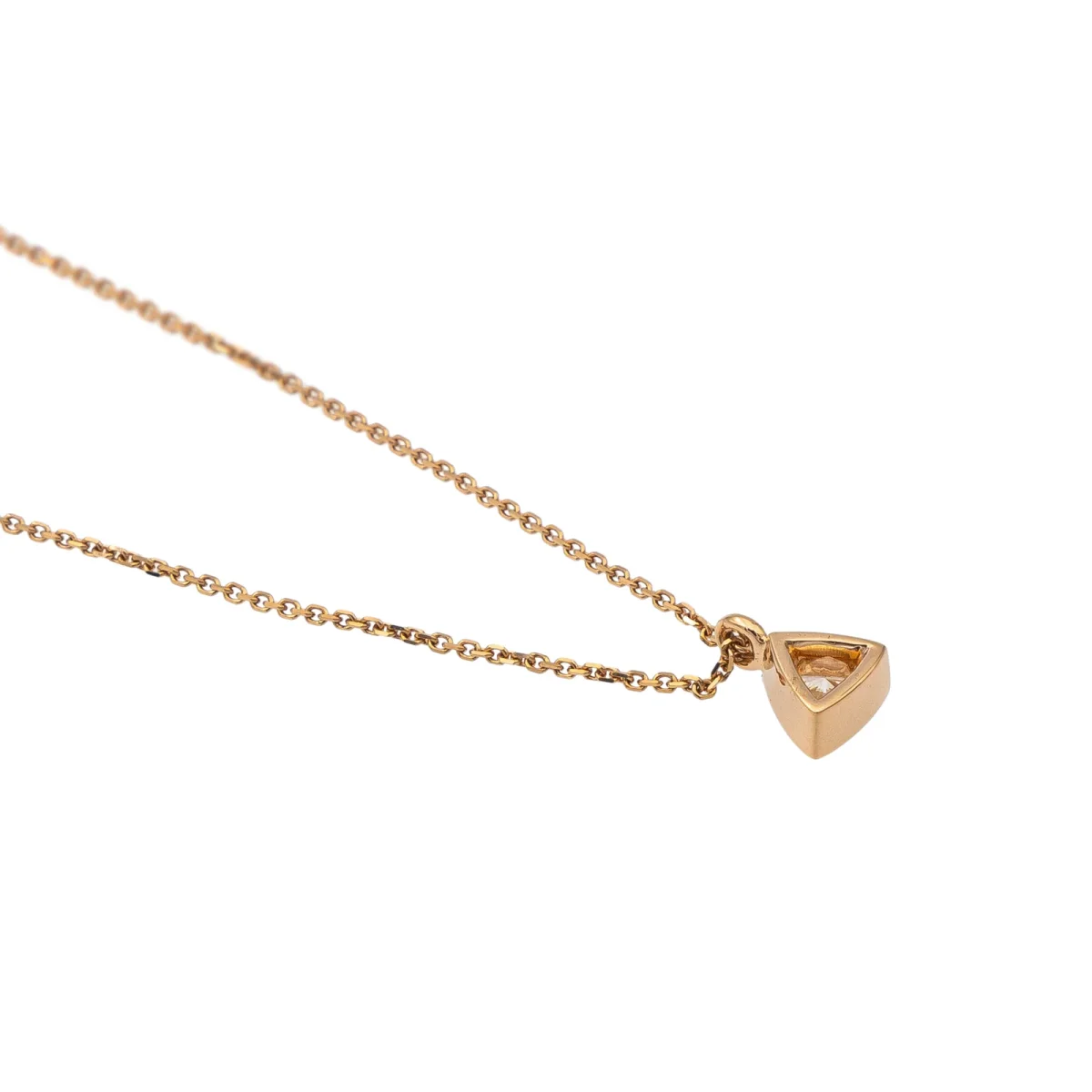 Collier Solitaire Or rose Diamant – Image 6