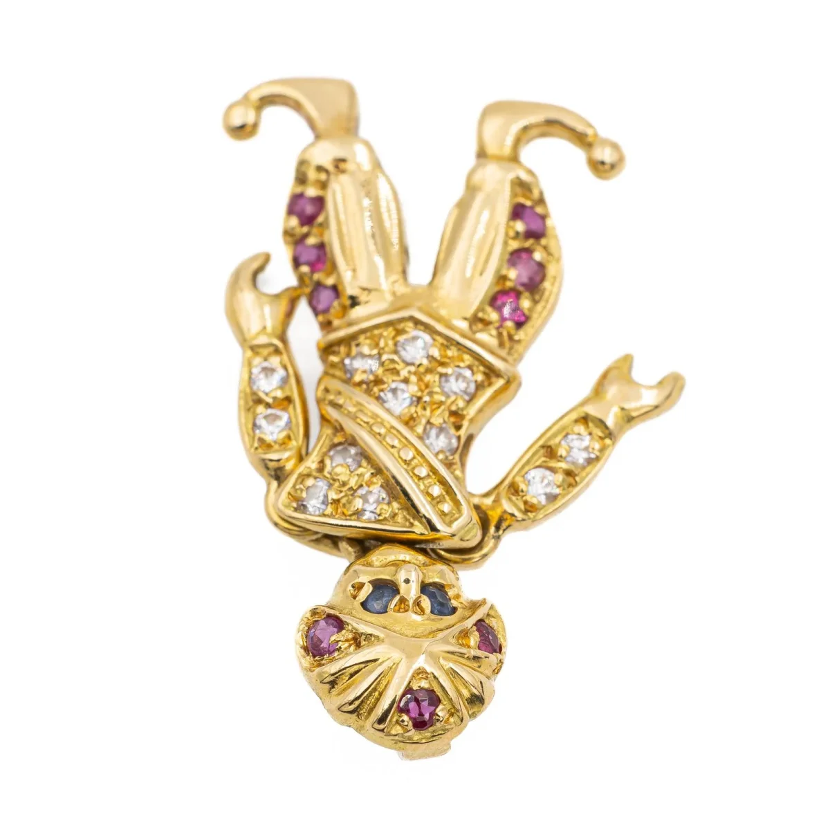 Pendentif Or jaune Diamant, Rubis, Saphir – Image 4