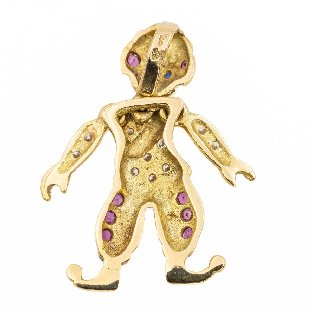 Pendentif Or jaune Diamant, Rubis, Saphir – Image 6