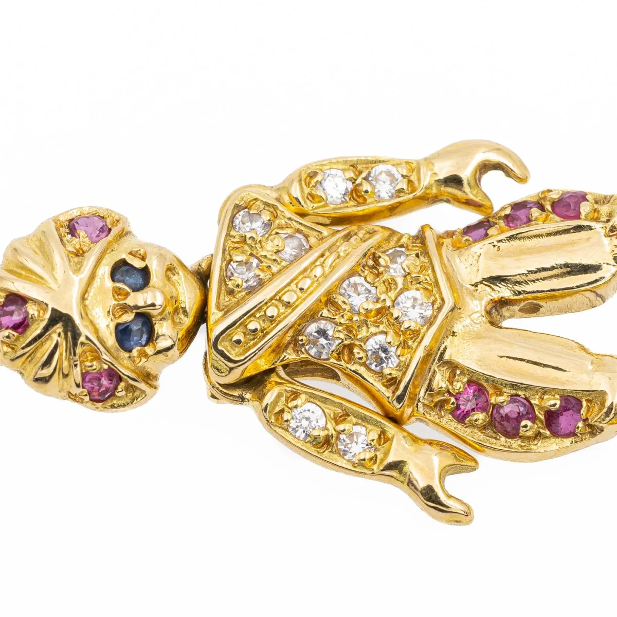 Pendentif Or jaune Diamant, Rubis, Saphir – Image 7