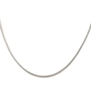 Collier Câble Or blanc