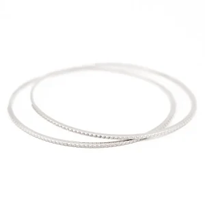 Bracelet Jonc Or blanc