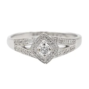 Mauboussin Bague Solitaire Love my love Or blanc Diamant