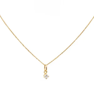 Collier Pendentif Or jaune Diamant