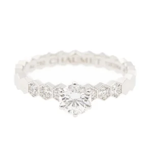 Chaumet Bague Solitaire Bee my love Or blanc Diamant