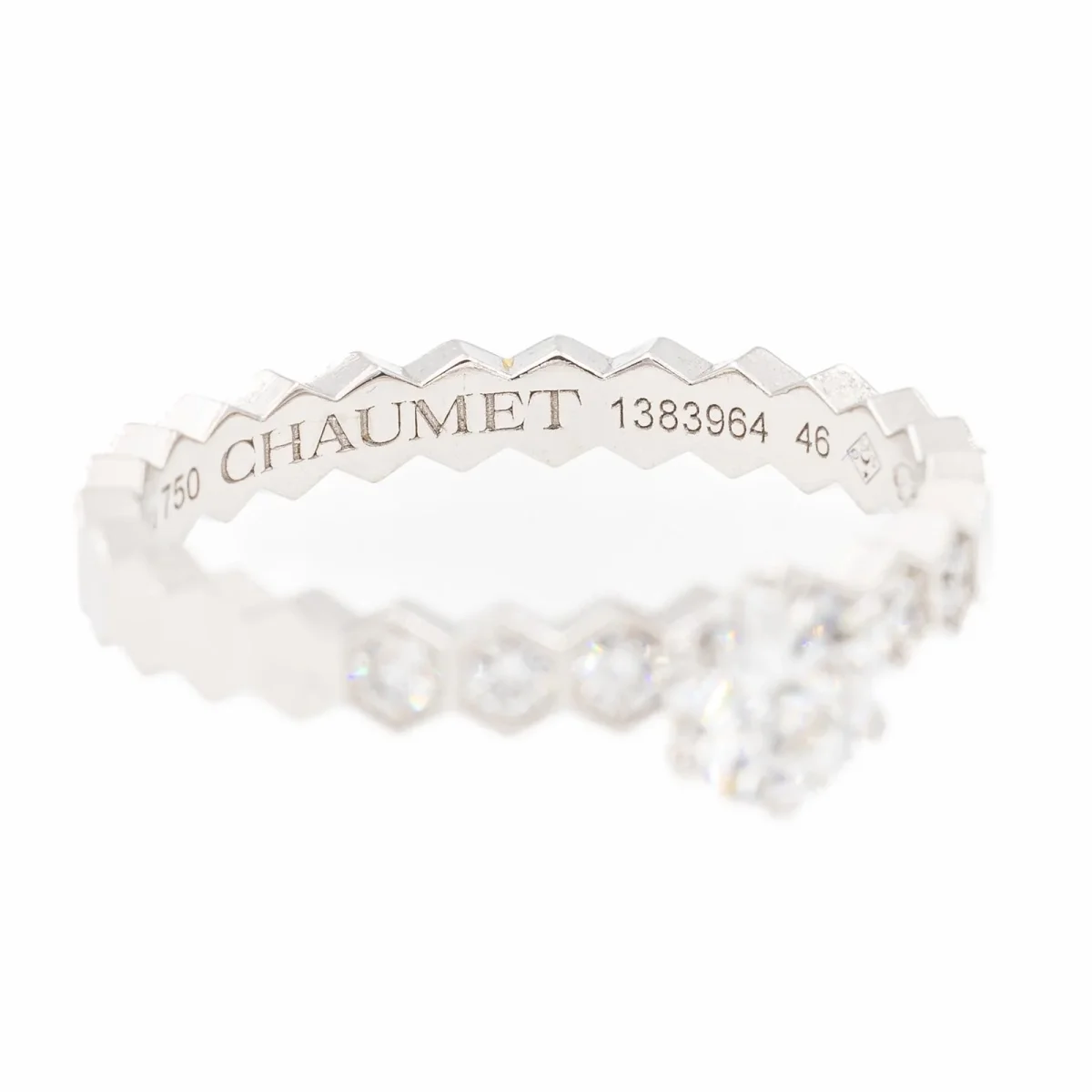 Chaumet Bague Solitaire Bee my love Or blanc Diamant – Image 5