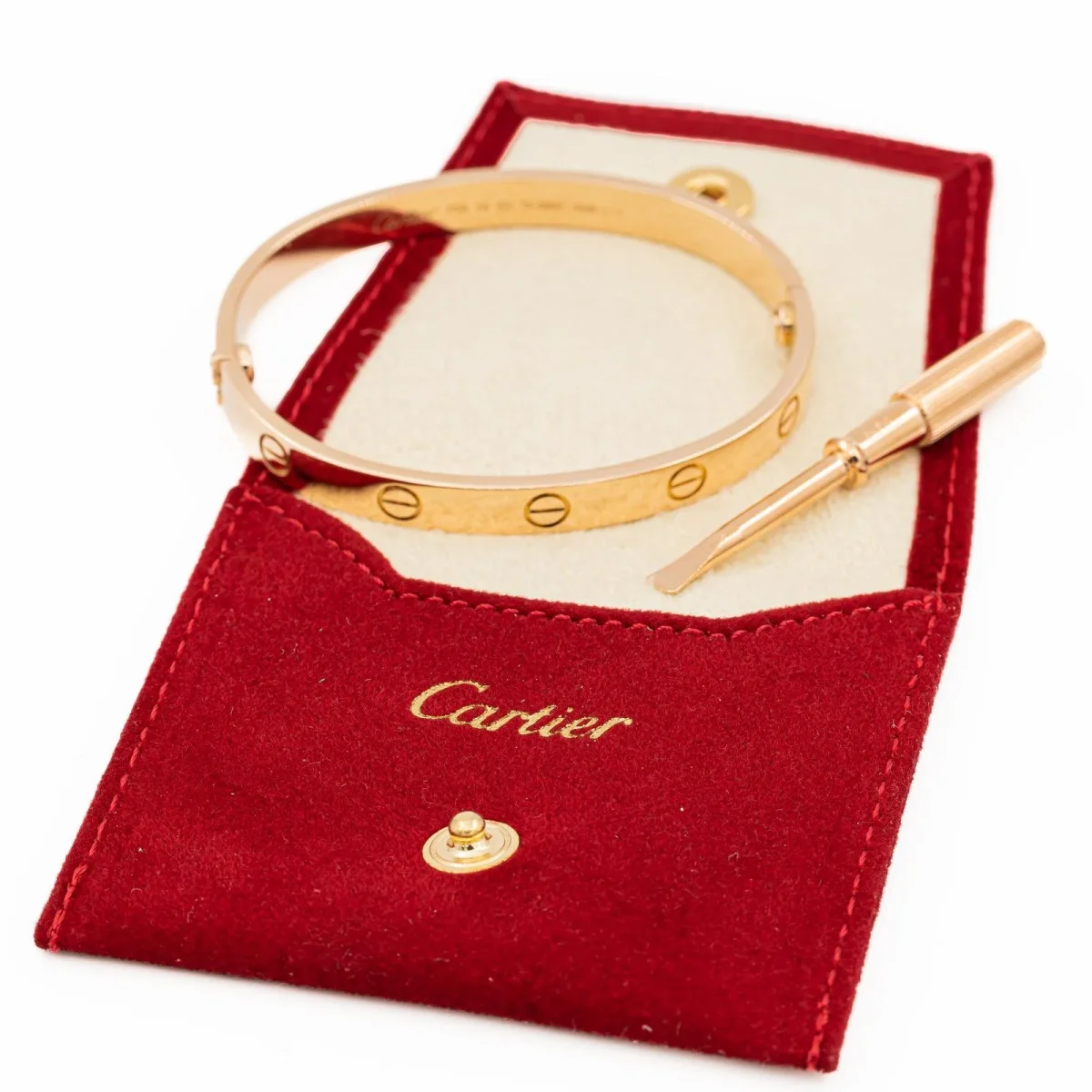 Cartier Bracelet Jonc Love Or rose – Image 4