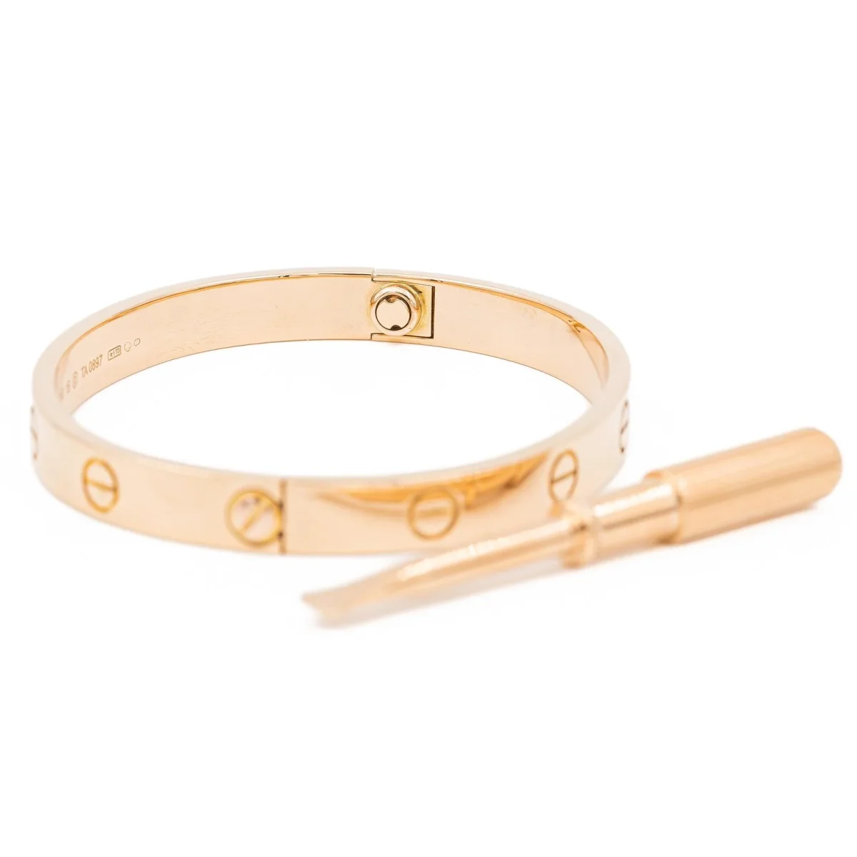 Cartier Bracelet Jonc Love Or rose – Image 7