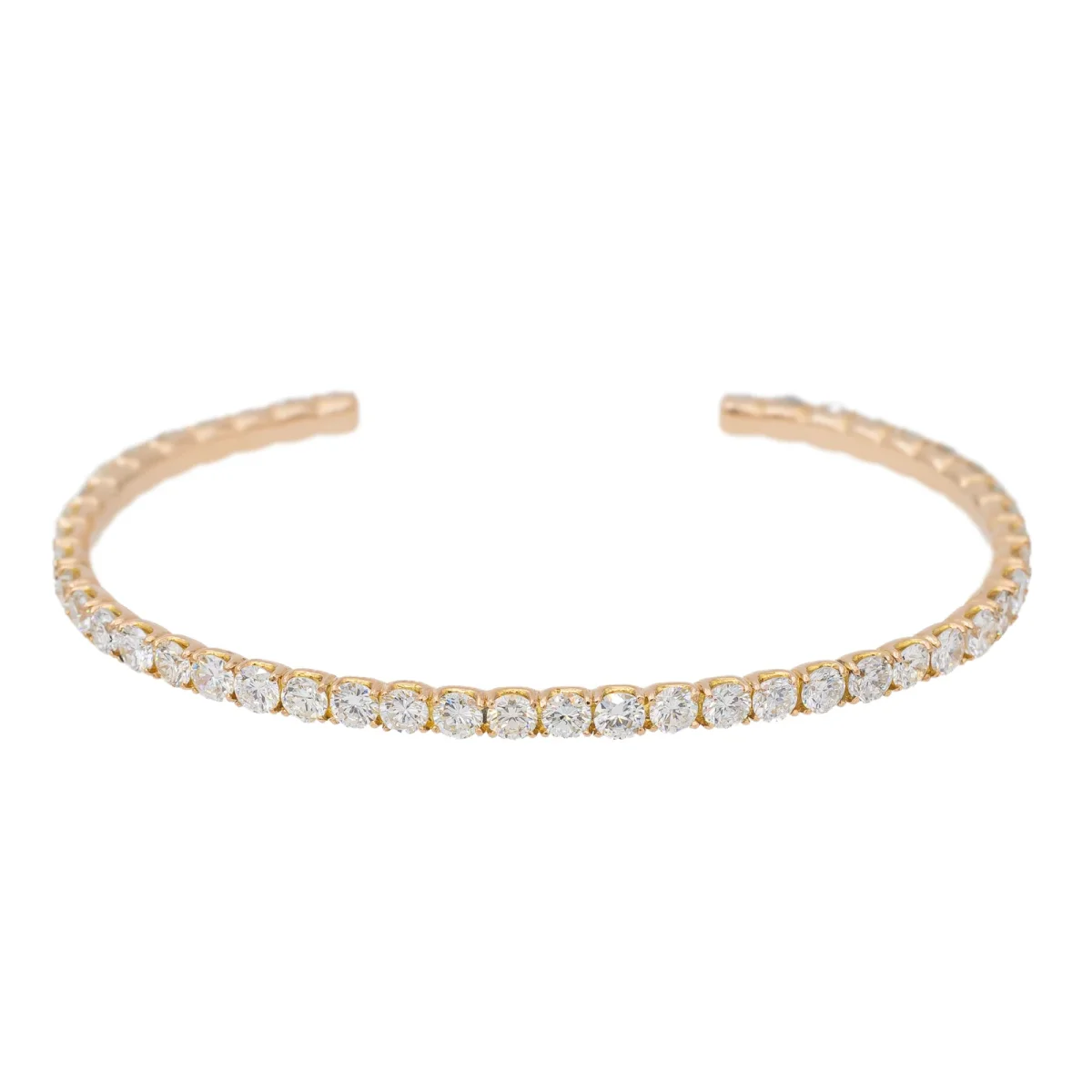 Bracelet Jonc Or rose Diamant