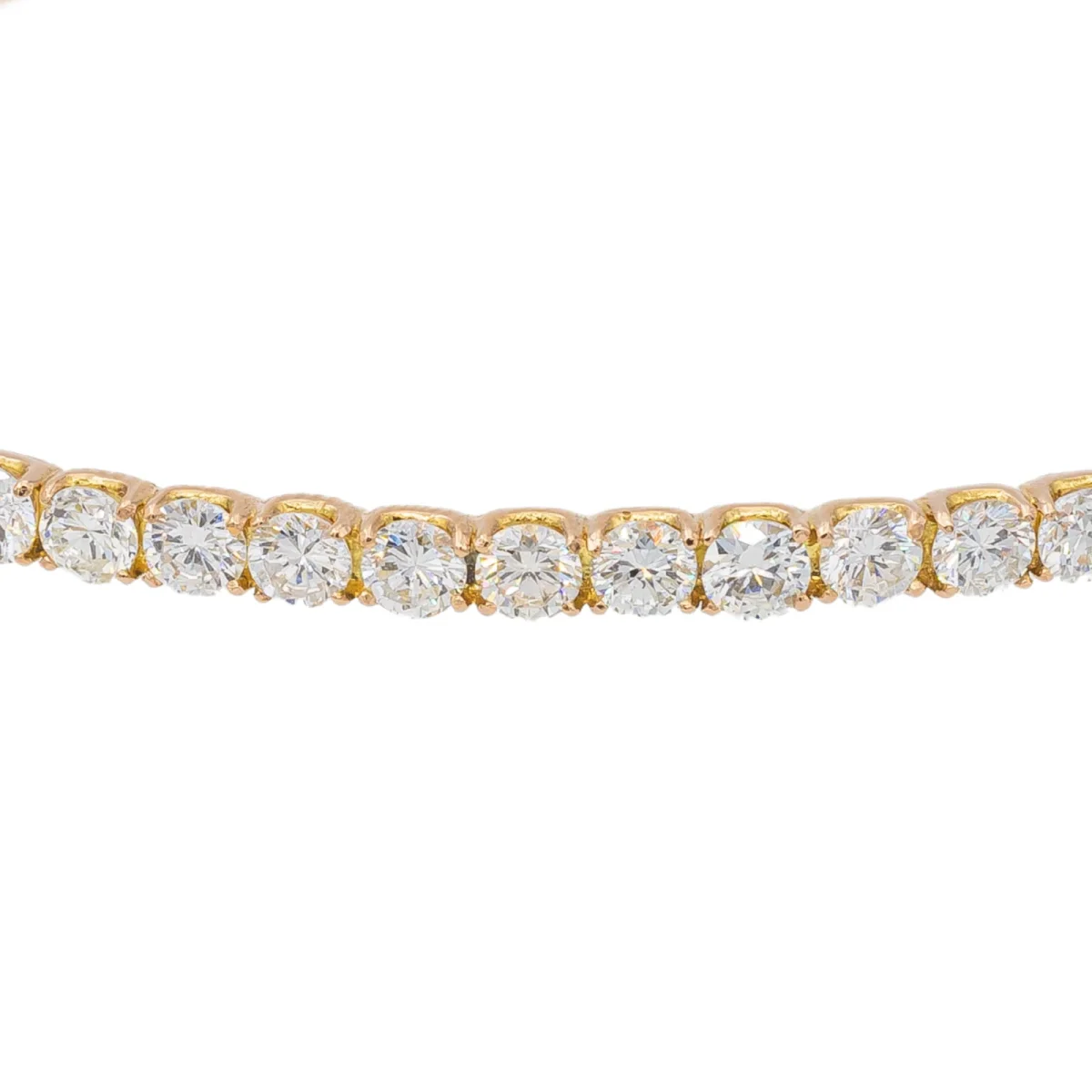Bracelet Jonc Or rose Diamant – Image 4