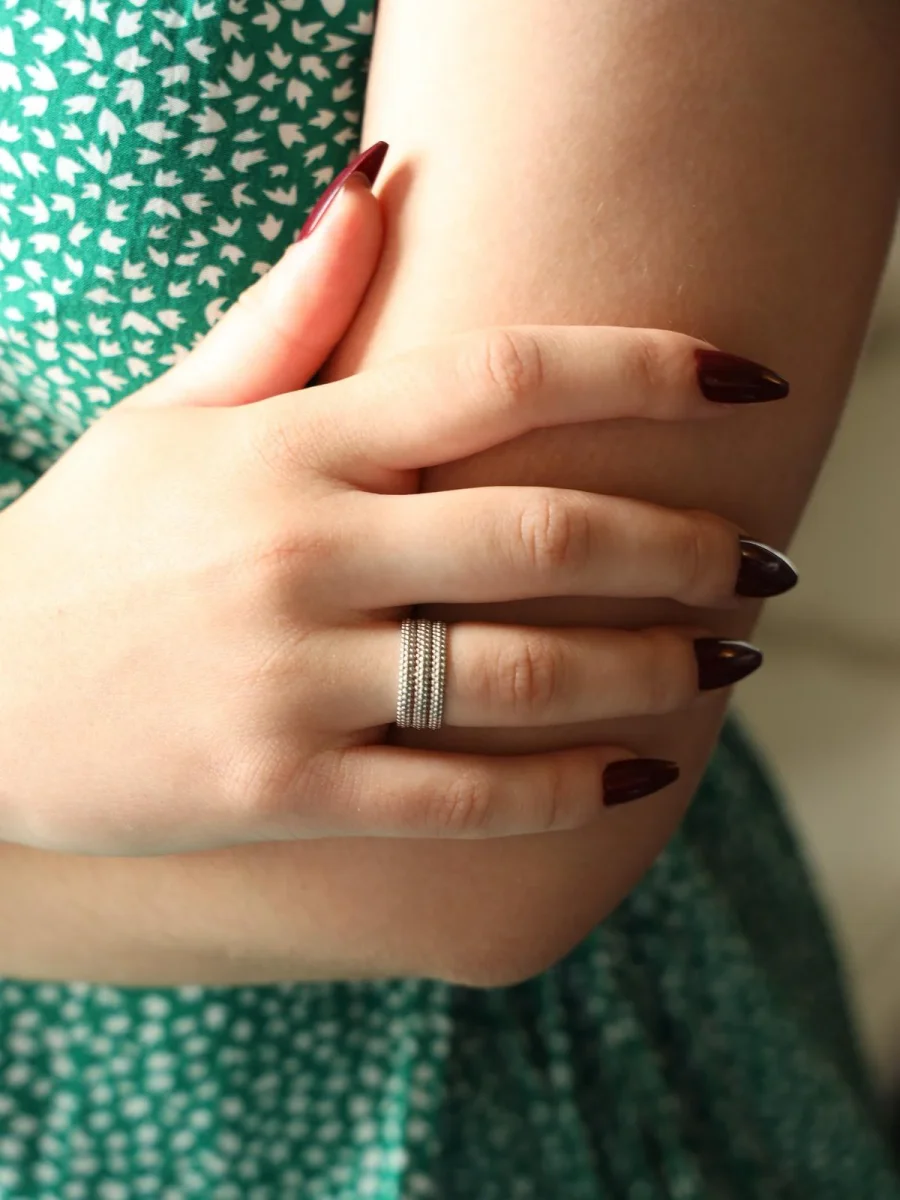 Mauboussin Bague Alliance Premier jour Or blanc – Image 3