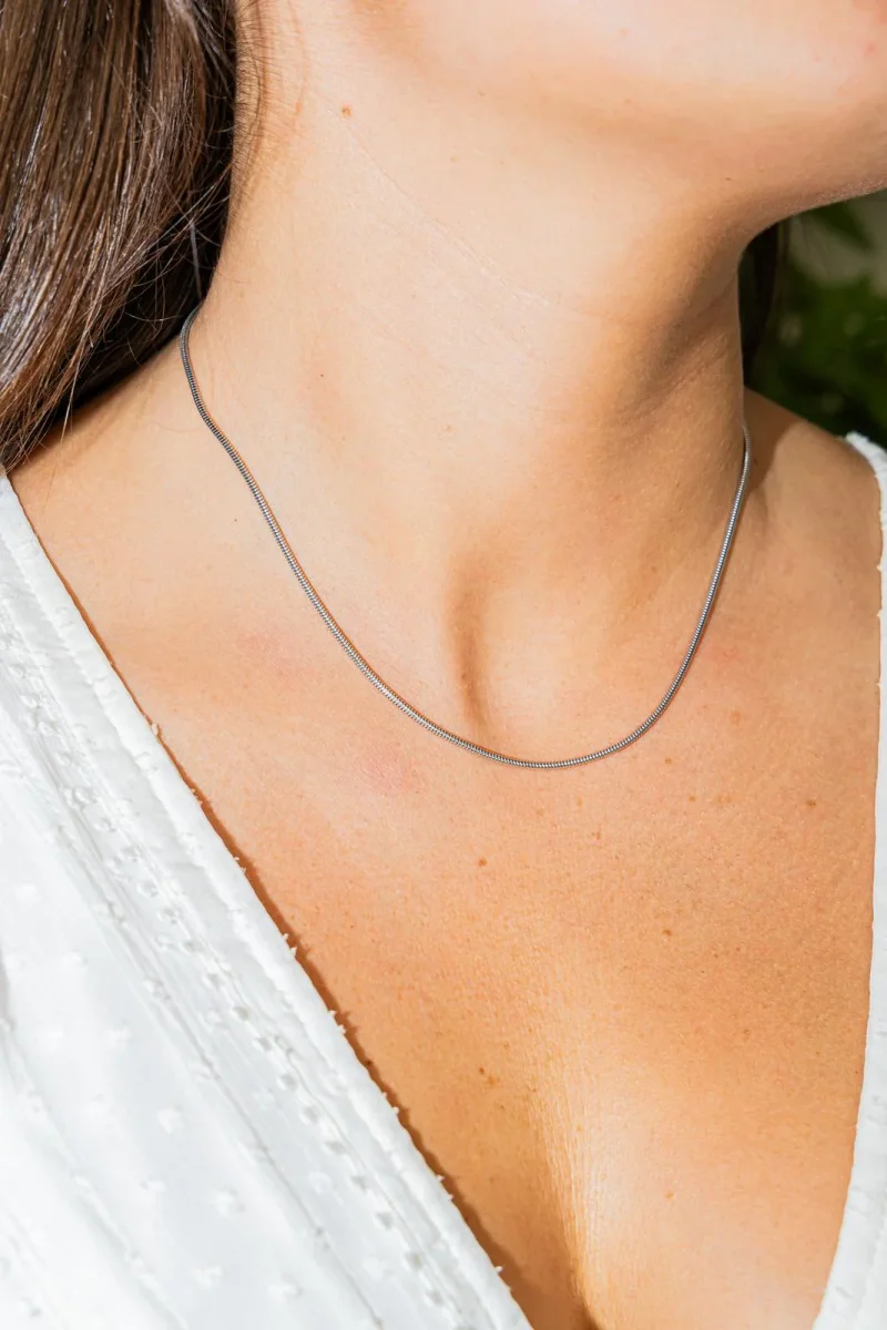 Boucheron Collier Maille souple Or blanc – Image 3