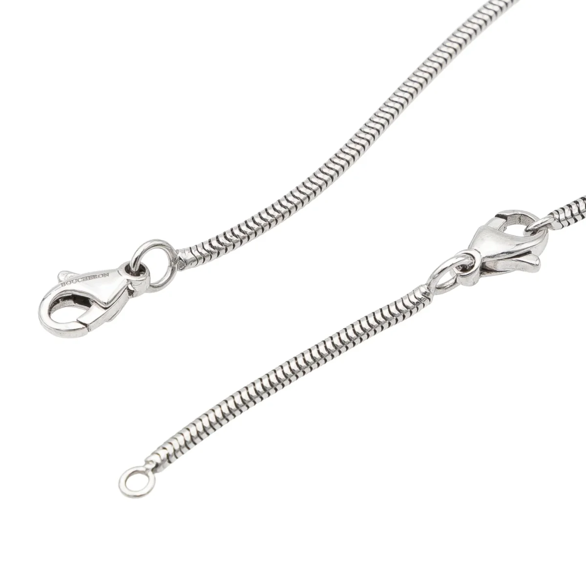 Boucheron Collier Maille souple Or blanc – Image 7