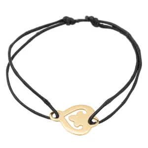 O.j. perrin Bracelet Coeur Légendes Or jaune