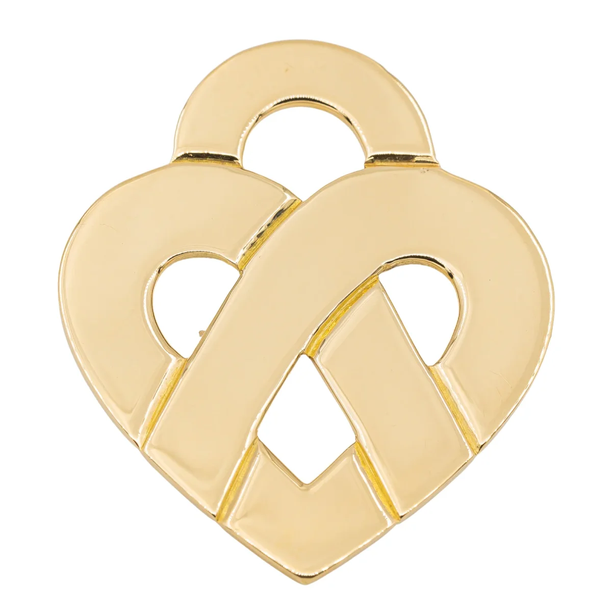 Poiray Pendentif Cœur entrelacé Or jaune – Image 2