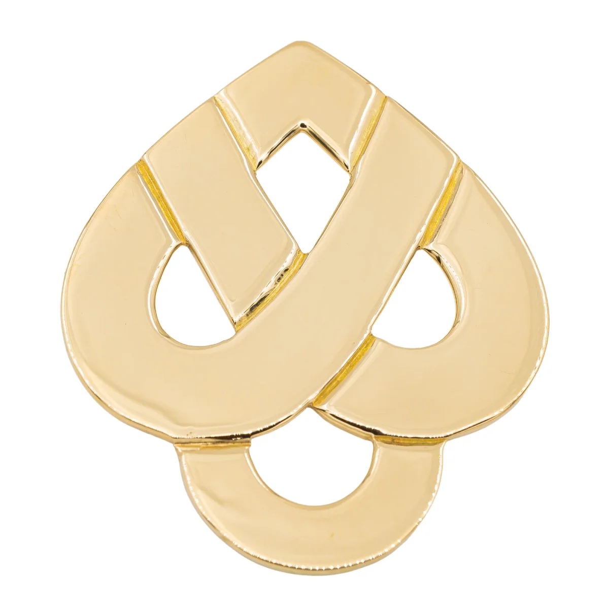 Poiray Pendentif Cœur entrelacé Or jaune – Image 4