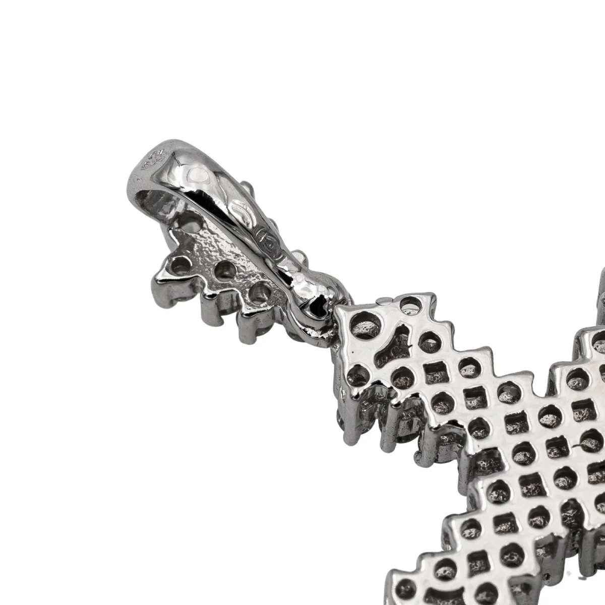 Pendentif Croix Or blanc Diamant – Image 4