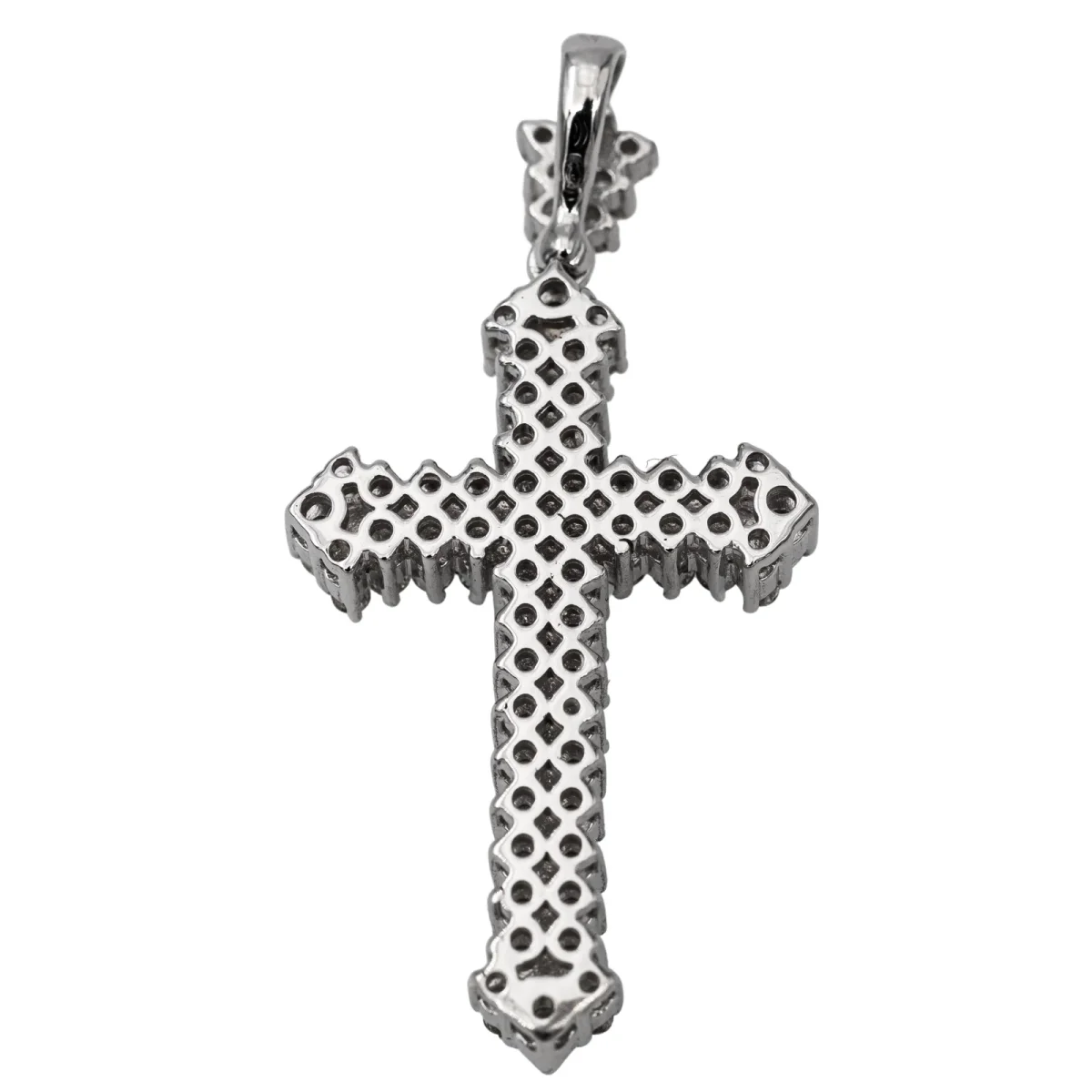 Pendentif Croix Or blanc Diamant – Image 5