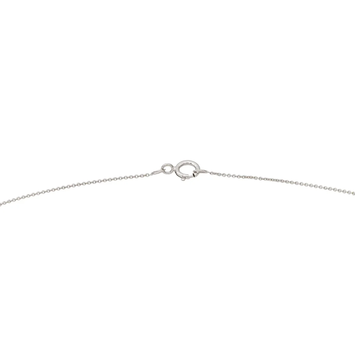 Collier Solitaire Or blanc Diamant – Image 5