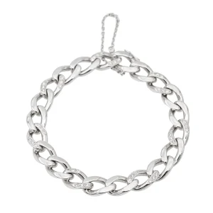 Cartier Bracelet Maille gourmette  Or blanc Diamant