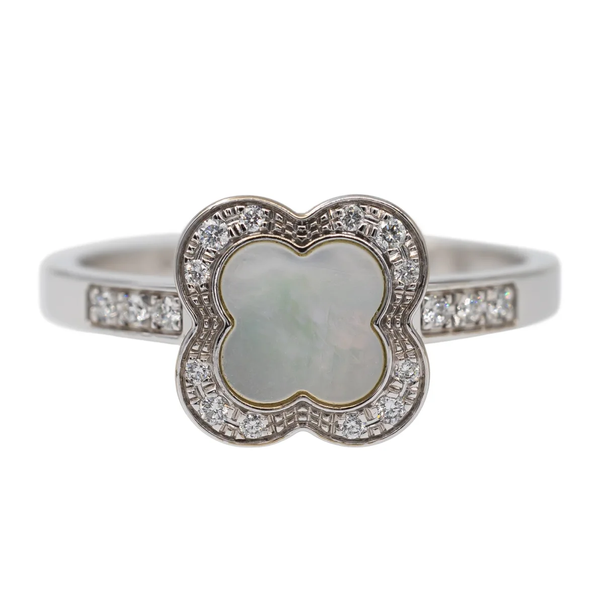 Mauboussin Bague Trèfle de toi Or blanc Nacre, Diamant