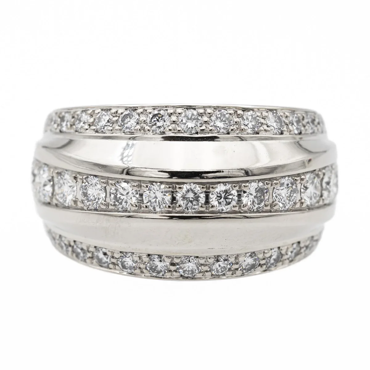 Chopard Bague Bandeau La strada Or blanc Diamant – Image 2