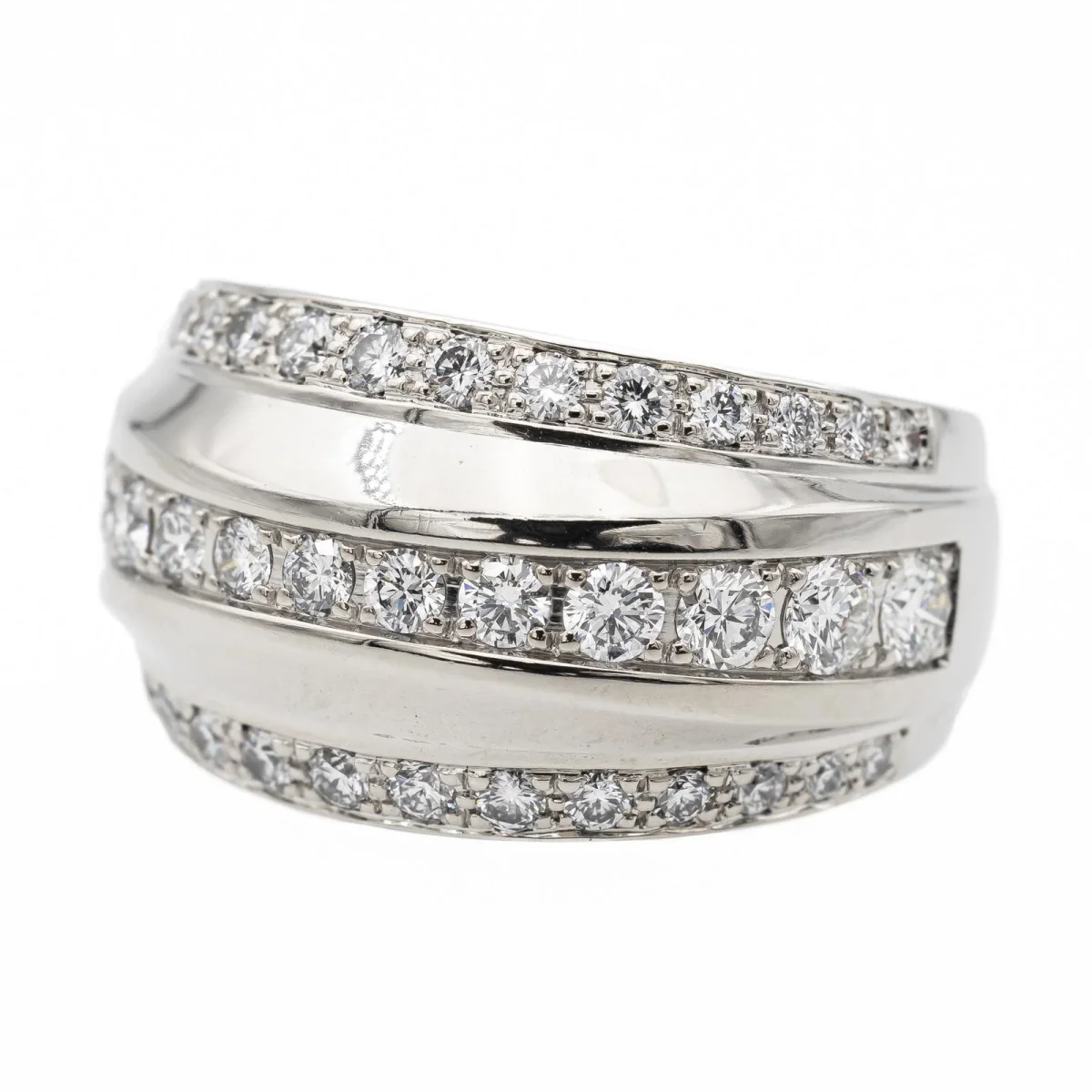 Chopard Bague Bandeau La strada Or blanc Diamant – Image 5