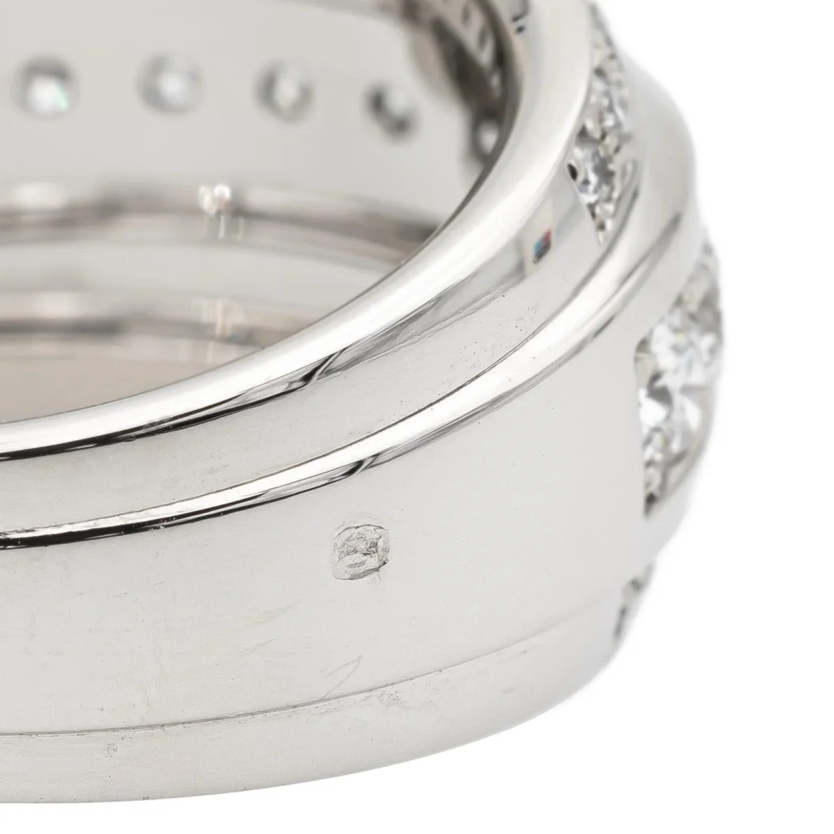 Chopard Bague Bandeau La strada Or blanc Diamant – Image 8