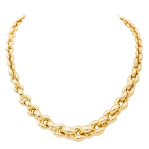 Caplain Collier Or jaune Saphir