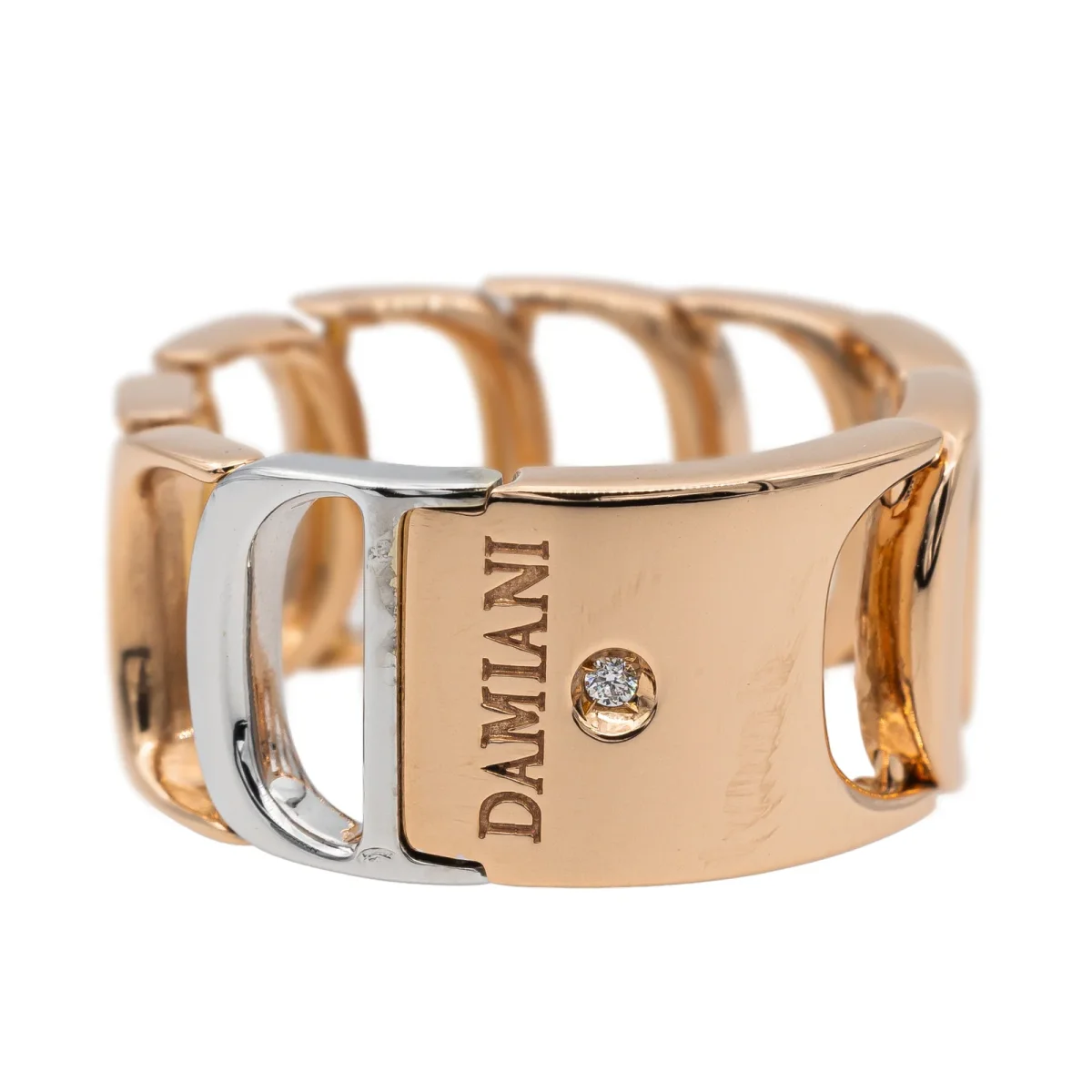 Damiani Bague Or rose, Or blanc Diamant – Image 2