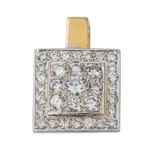 Pendentif Or jaune, Or blanc Diamant