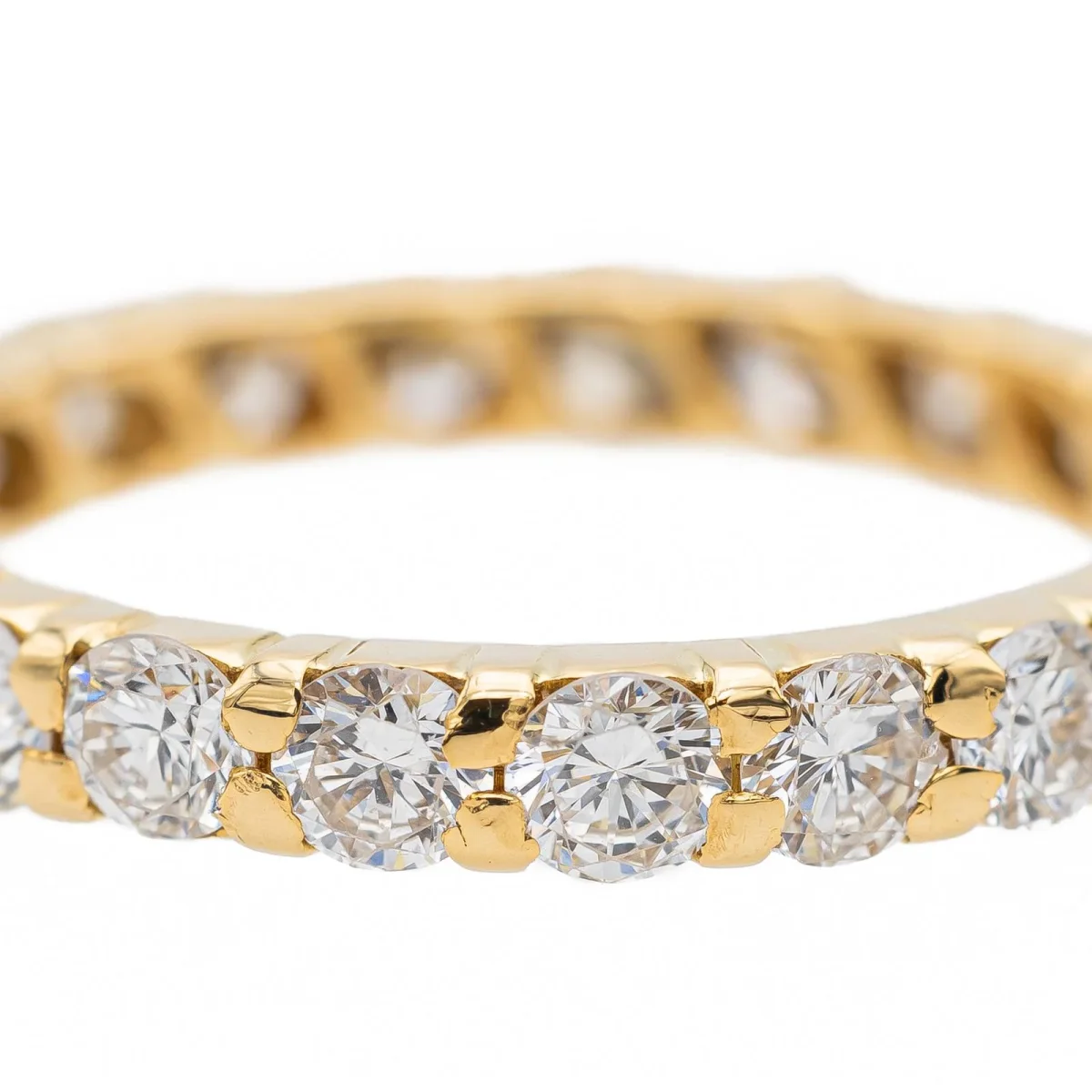 Bague Alliance Or jaune Diamant – Image 6