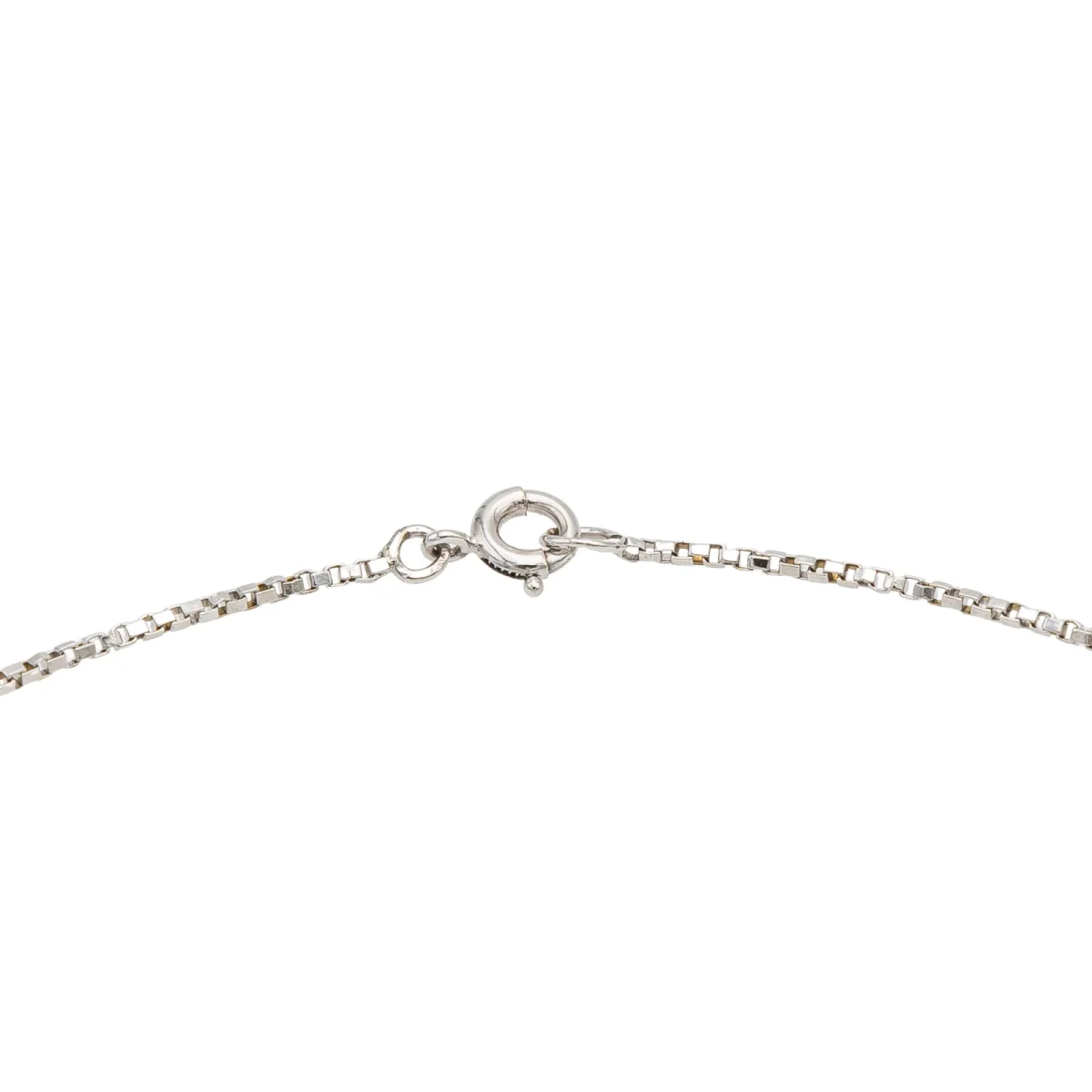 Collier Pendentif Or blanc Emeraude, Diamant – Image 6