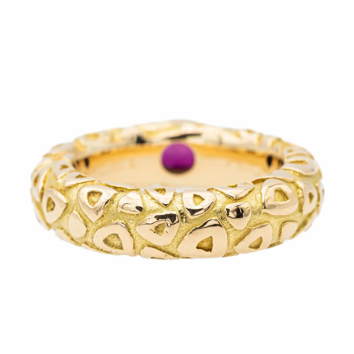 Chaumet Bague Jonc Or jaune Rubis – Image 6