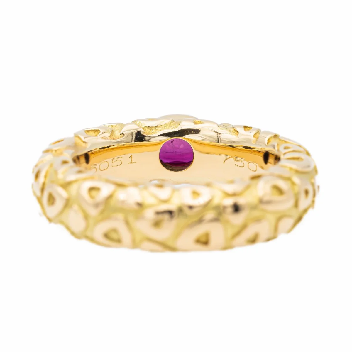 Chaumet Bague Jonc Or jaune Rubis – Image 9