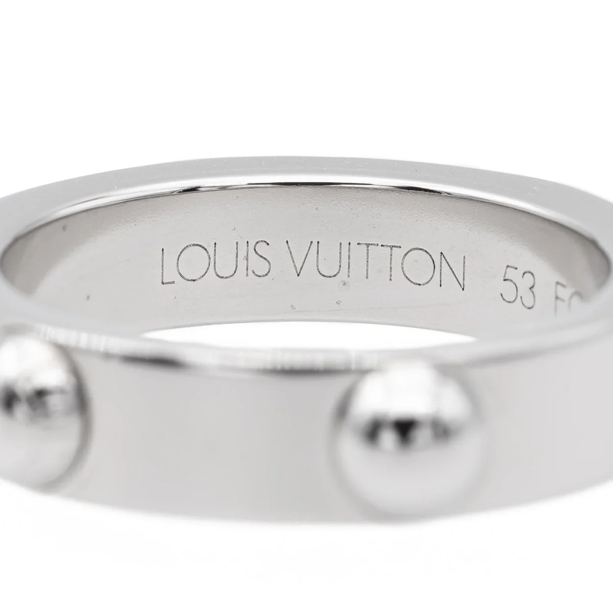 Louis vuitton Bague Clous Or blanc – Image 4