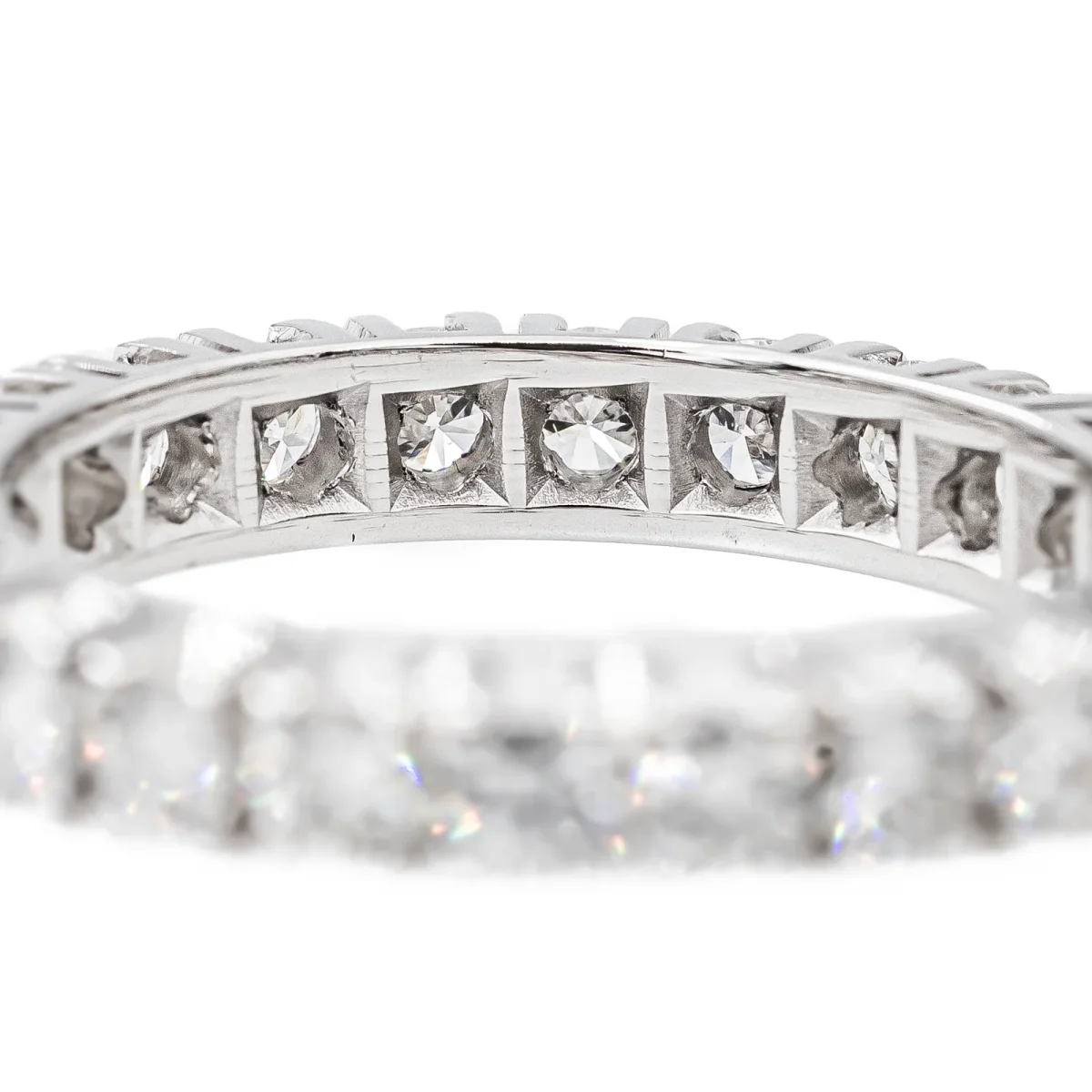 Bague Alliance Or blanc Diamant – Image 4