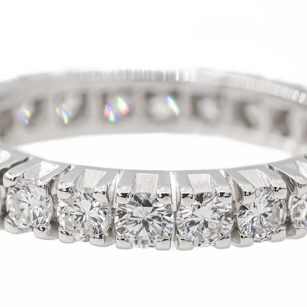 Bague Alliance Or blanc Diamant – Image 5