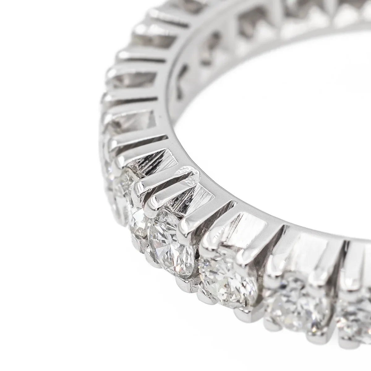 Bague Alliance Or blanc Diamant – Image 6