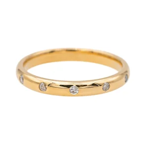 Bague Alliance Or jaune Diamant