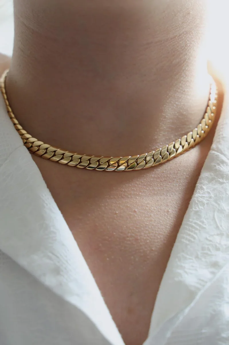 Cartier Collier Maille anglaise Or jaune – Image 3