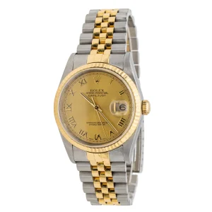 Rolex Montre Datejust Or jaune, Acier