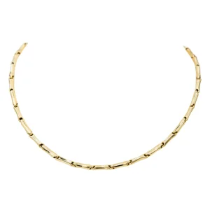 Chimento Collier Chocker Bamboo Or jaune