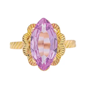 Bague Or rose Kunzite