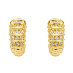 Boucles d'oreilles Clips Or jaune Diamant