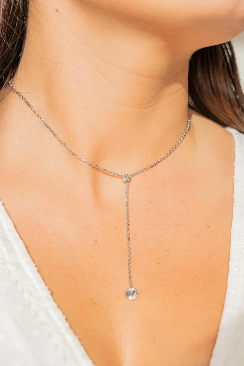 Cartier Collier Négligé Love Or blanc – Image 3