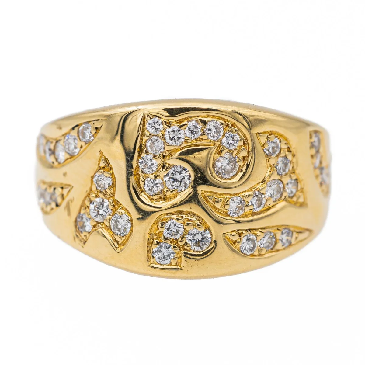 Bague Bandeau Or jaune Diamant – Image 2