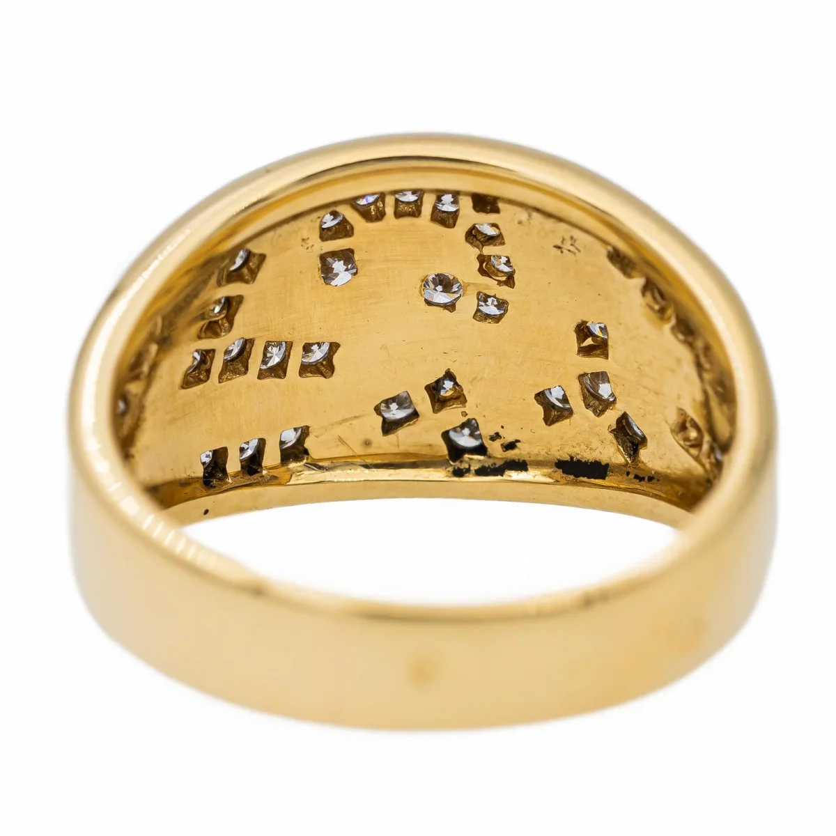 Bague Bandeau Or jaune Diamant – Image 6