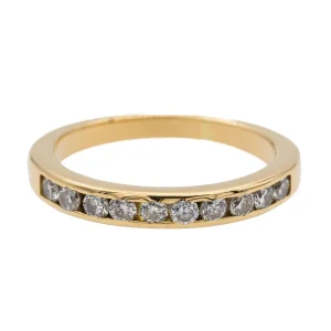 Bague Alliance Or jaune Diamant